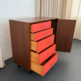 George Nelson For Herman Miller Walnut Gentlemans Chest With Clothing Rod