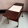 Scandinavian Modern Rosewood Drop Leaf Expanding Bar Cart By Yngve Ekström