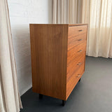 Mid Century Modern Walnut Dresser By George Nelson For Herman Miller