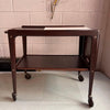 Scandinavian Modern Rosewood Drop Leaf Expanding Bar Cart By Yngve Ekström