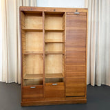 Industrial Tambour-Front Triple Bay Document File Cabinet