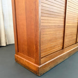Industrial Tambour-Front Triple Bay Document File Cabinet