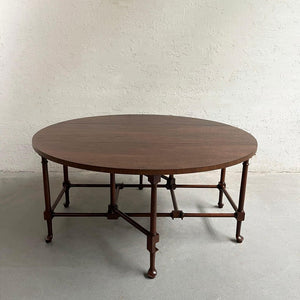 Baker Furniture Queen Anne Style Drop Leaf Coffee Table