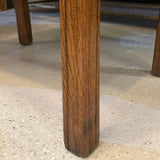 Rustic Mid-Century Modern Tiered Oak Side Table