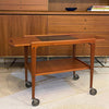 Scandinavian Modern Teak Extension Bar Cart By Yngve Ekström