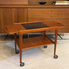 Scandinavian Modern Teak Extension Bar Cart By Yngve Ekström