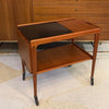 Scandinavian Modern Teak Extension Bar Cart By Yngve Ekström