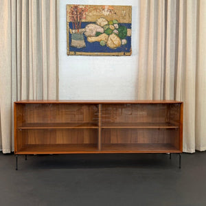 Danish Modern Low Teak Credenza By Axel Christensen For Aco Møbler