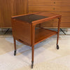 Scandinavian Modern Teak Extension Bar Cart By Yngve Ekström