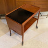 Scandinavian Modern Teak Extension Bar Cart By Yngve Ekström