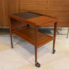 Scandinavian Modern Teak Extension Bar Cart By Yngve Ekström