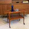 Scandinavian Modern Teak Extension Bar Cart By Yngve Ekström