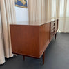 Belgian Mid-Century Modern Teak Credenza Sideboard By Oswald Vermaercke, V-Form