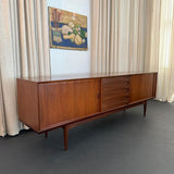 Belgian Mid-Century Modern Teak Credenza Sideboard By Oswald Vermaercke, V-Form