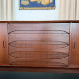 Belgian Mid-Century Modern Teak Credenza Sideboard By Oswald Vermaercke, V-Form