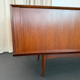 Belgian Mid-Century Modern Teak Credenza Sideboard By Oswald Vermaercke, V-Form