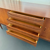 Belgian Mid-Century Modern Teak Credenza Sideboard By Oswald Vermaercke, V-Form