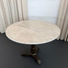 Early 20th Century Art Deco Marble And Cast Iron Bistro Table