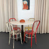 Early 20th Century Art Deco Marble And Cast Iron Bistro Table