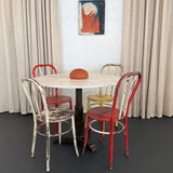 Early 20th Century Art Deco Marble And Cast Iron Bistro Table