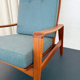 Danish Modern High Back Lounge Chair By Arne Wahl Iversen For Komfort