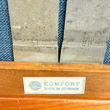Danish Modern High Back Lounge Chair By Arne Wahl Iversen For Komfort