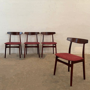 Scandinavian Modern Rosewood Dining Chairs By Henning Kjaernulf