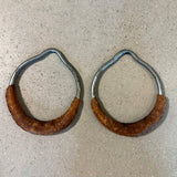 Pair Of Early 20th Century Iron And Leather Gymnastic Rings