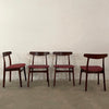 Scandinavian Modern Rosewood Dining Chairs By Henning Kjaernulf