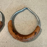 Pair Of Early 20th Century Iron And Leather Gymnastic Rings