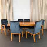 Modernist Extension Burl Dining Set By Milo Baughman For Thayer Coggin
