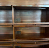 Early 20th Century Double-Wide Mission Mahogany Barrister Case