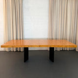Modernist Extension Burl Dining Set By Milo Baughman For Thayer Coggin