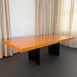 Modernist Extension Burl Dining Set By Milo Baughman For Thayer Coggin