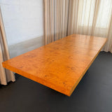 Modernist Extension Burl Dining Set By Milo Baughman For Thayer Coggin