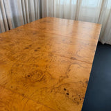 Modernist Extension Burl Dining Set By Milo Baughman For Thayer Coggin