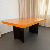 Modernist Extension Burl Dining Set By Milo Baughman For Thayer Coggin