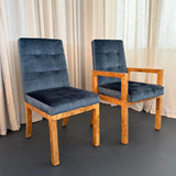 Modernist Extension Burl Dining Set By Milo Baughman For Thayer Coggin