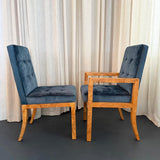 Modernist Extension Burl Dining Set By Milo Baughman For Thayer Coggin