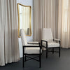 Hollywood Regency Biomorphic Gilt Wood Frame Wall Mirror