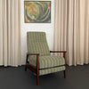 Mid-Century Modern Maple Reclining Lounge Chair