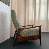 Mid-Century Modern Maple Reclining Lounge Chair