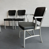 Mid-Century Modern Goodform Aluminum Dining Chair Set