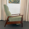 Mid-Century Modern Maple Reclining Lounge Chair