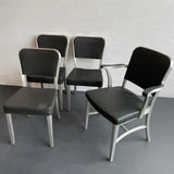 Mid-Century Modern Goodform Aluminum Dining Chair Set