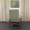 Mid-Century Modern Maple Reclining Lounge Chair
