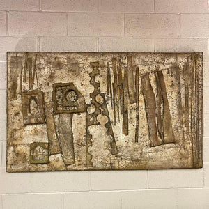 Large Abstract Brutalist Wall Sculpture