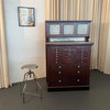 Antique Mahogany Apothecary Dentist Cabinet By The American Cabinet Company