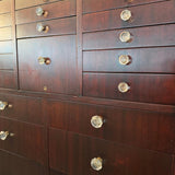 Antique Mahogany Apothecary Dentist Cabinet By The American Cabinet Company
