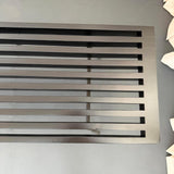 Mid-Century Modern Black Lacquered Slat Bench Coffee Table